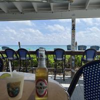 A beautiful view of beach  at On Da Beach Bar and Grill in Great Abaco