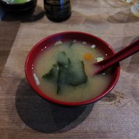 Miso soup at Matcha Komachi in Vienna