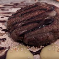 Buckwheat pancakes for dessert at Maitri-vegan&glutenfree in Poznan