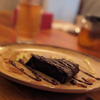Chocolate and beetroot cake at Maitri-vegan&glutenfree in Poznan