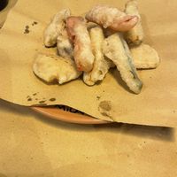 Fried vegetables   at Osteria da Fortunata in Rome