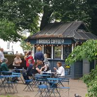 Exterior / seating at Brodies Coffee Co in Cardiff