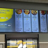 forgot to take a photo of the food before it was all gone (yummy😋). the menu of the four vegan options (in german)  at Fat Monk - Wien Schottentor in Vienna