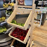 Produce section (has some great variety and unique items not pictured)  at Leevers Locavore in Denver