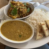 Aloo gobi   at Bill Peyto's Cafe in Lake Louise