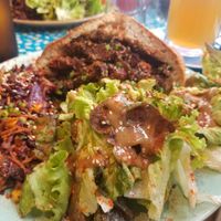 Kebab vegan at Greedy Guts in Caen