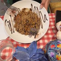 Second main dishes (delicious!)  at Greedy Guts in Caen