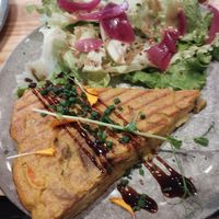 Cake aux oignons at Greedy Guts in Caen