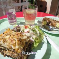 lasagnas & zucchini cake at Greedy Guts in Caen