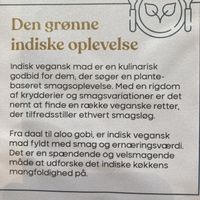 Vegan Indian food  at Royal Indian Restaurant in Aarhus