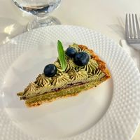 Vegan matcha almond tart   at Succulent Cafe & Food Lab - 植愛 in Taipei