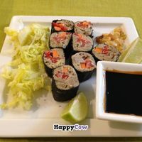 nut sushi  at Raw Gourmet in Riga