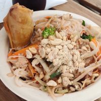 Pad thai 7€. Nice dish but for my taste a bit plain. at Wirat Dolprasit in Salo