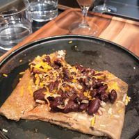 Savoury crepe at anthrop. in Tokyo