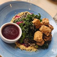 Buddha bowl plus tofu at The Jellyfish in Mapua