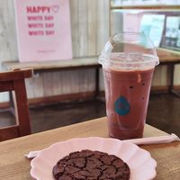 Belgian Iced Chocolate & cookie at Hidden Gem in Seoul