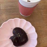 Dubai chocolate and butterscotch latte   at Hidden Gem in Seoul