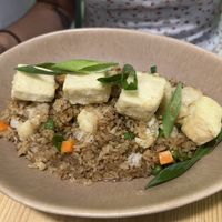 Vegan arroz chaufa  at Choclo Ceviche Restaurant in Lisbon