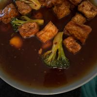 Orange tofu  at Yummy Wok in Norfolk