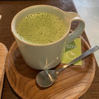 matcha latte with soy milk  at Ban Inoue Todaiji in Nara