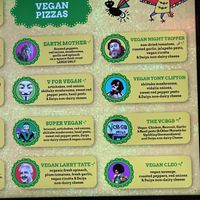 Vegan Menu  at Two Boots Pizza in Jersey City