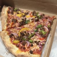 Vegan Cleo Slices  at Two Boots Pizza in Jersey City