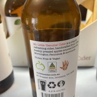 Vegan apple cider   at Mr Little Cider  in Dromana