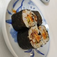Tofu maki and cucumberg at Guinga in Paris