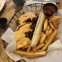 Vegan po boy ,, 9am half bread was little over toasted rock hard   at Cafe Milo in Norfolk