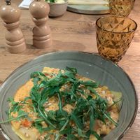 Vegan creamy ravioli at LAMUSO in Turnhout