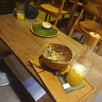 Too delicious, forgot to take a photo b4 I smashed it 🩷 at Pregnant Coconut Caffe in Jimbaran