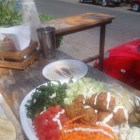 La ensalade at Falafelito - Coyoacan in Mexico City