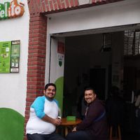 Cafe entrance at Falafelito - Coyoacan in Mexico City