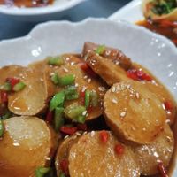 Mock meats at Summer Radish Vegetarian Restaurant in Yinchuan