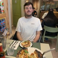 Artichoke and pumpkin pizza   at Bigalia Pizza Napolitana in Mendoza