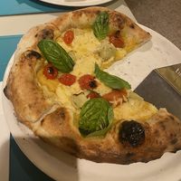 The pizza with pumpkin purée base!   at Bigalia Pizza Napolitana in Mendoza