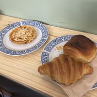 Savory Quiche, Plain Croissant and Chocolate Croissant  at Odete Bakery - Cedofeita in Porto