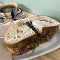 Sandwich with sourdough bread   at Odete Bakery - Cedofeita in Porto