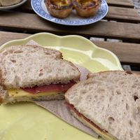 ”Cheese” and ”ham” sandwich & pastries   at Odete Bakery - Cedofeita in Porto