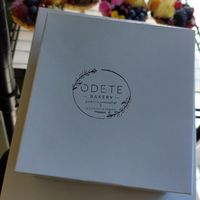 Lovely box to carry it home in at Odete Bakery - Cedofeita in Porto