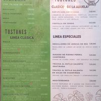 Menú en español - Lasagnas y tostones at Happy Monkey  in Villa De Leyva