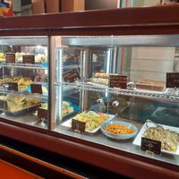 Cabinet food at Modaks Espresso in Dunedin