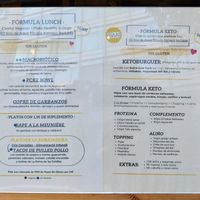 Menu at Maai in Barcelona