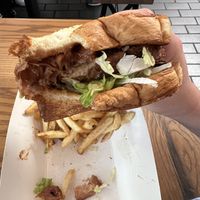 Jackfruit BBQ burgerr  at Walt Disney World - Regal Eagle Smokehouse in Lake Buena Vista