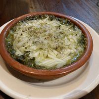 Überbackener (veganer Käse) Spinat  at La Tribuna in Malaga