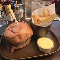 Burger and best fries  at Bruxelles in Dublin
