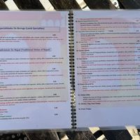 Menu p5 in green the vegan options  at Sabor do Nepal in Lisbon