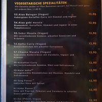 Menu 1 at Tikka Tonic in Hannover