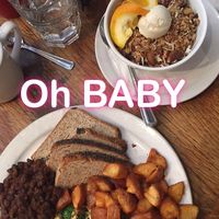 Tofu scramble and small granola. !  at Lola's Kitchen in Toronto
