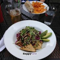 The California: quinoa (or brown rice), avocado, sun-dried tomatoes, and toasted nuts with arugula and tofu. at Lola's Kitchen in Toronto